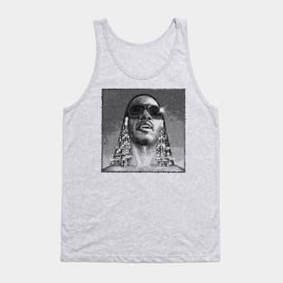 Stevie Wonder Pencil Art Tank Top